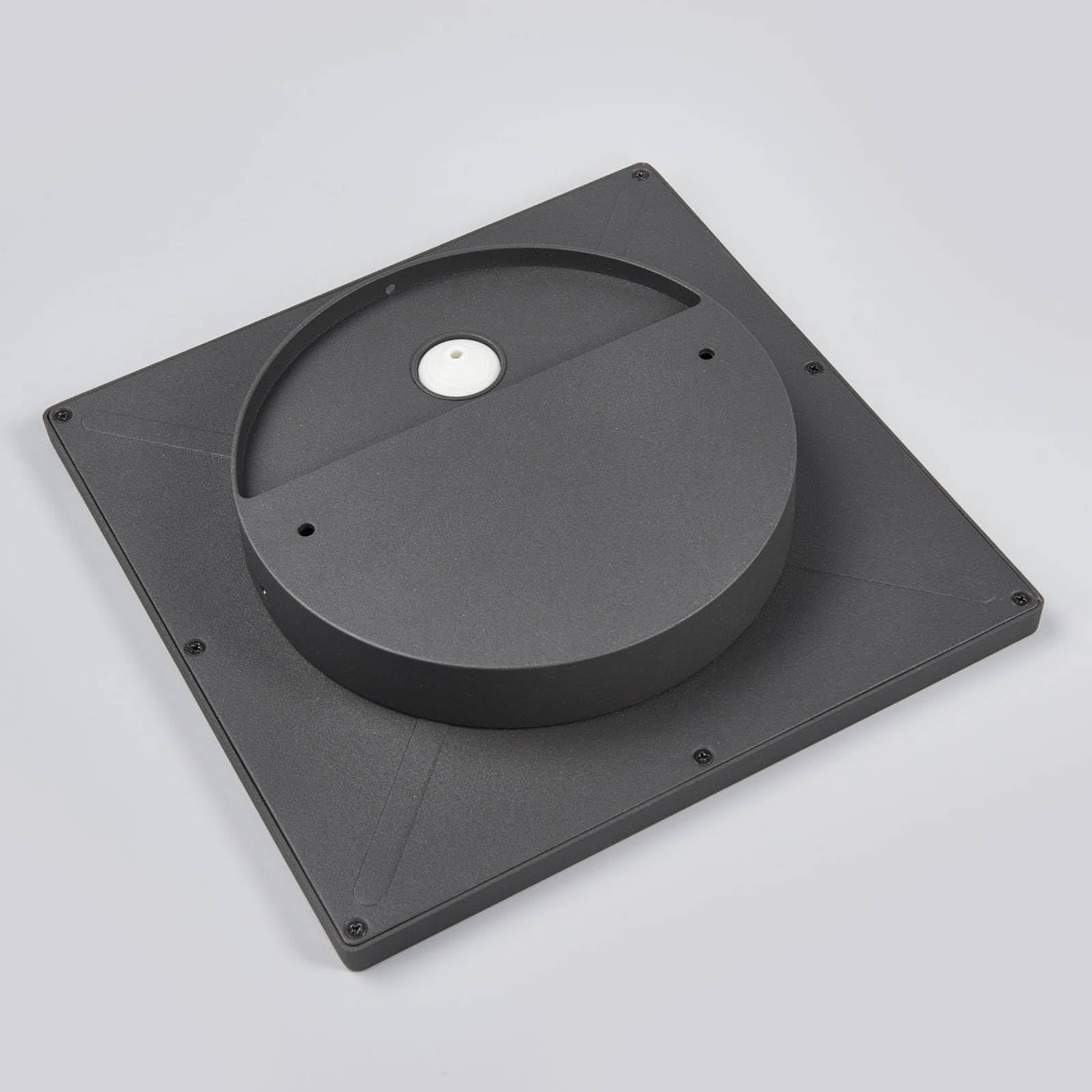 Lucande Plafoniere LED (Moderno) colore Nero, in Alluminio lampadina inclusa lampada da esterni per giardino terrazzo balcone e casa plafoniera