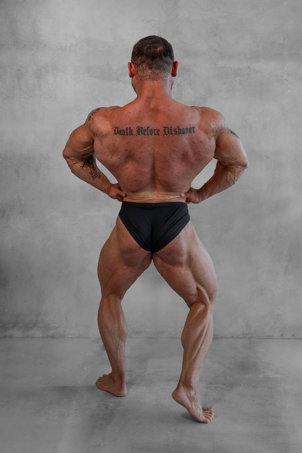 Jed North Men's Bodybuilding Contest Physique Posing Trunks Competition Suit Shorts