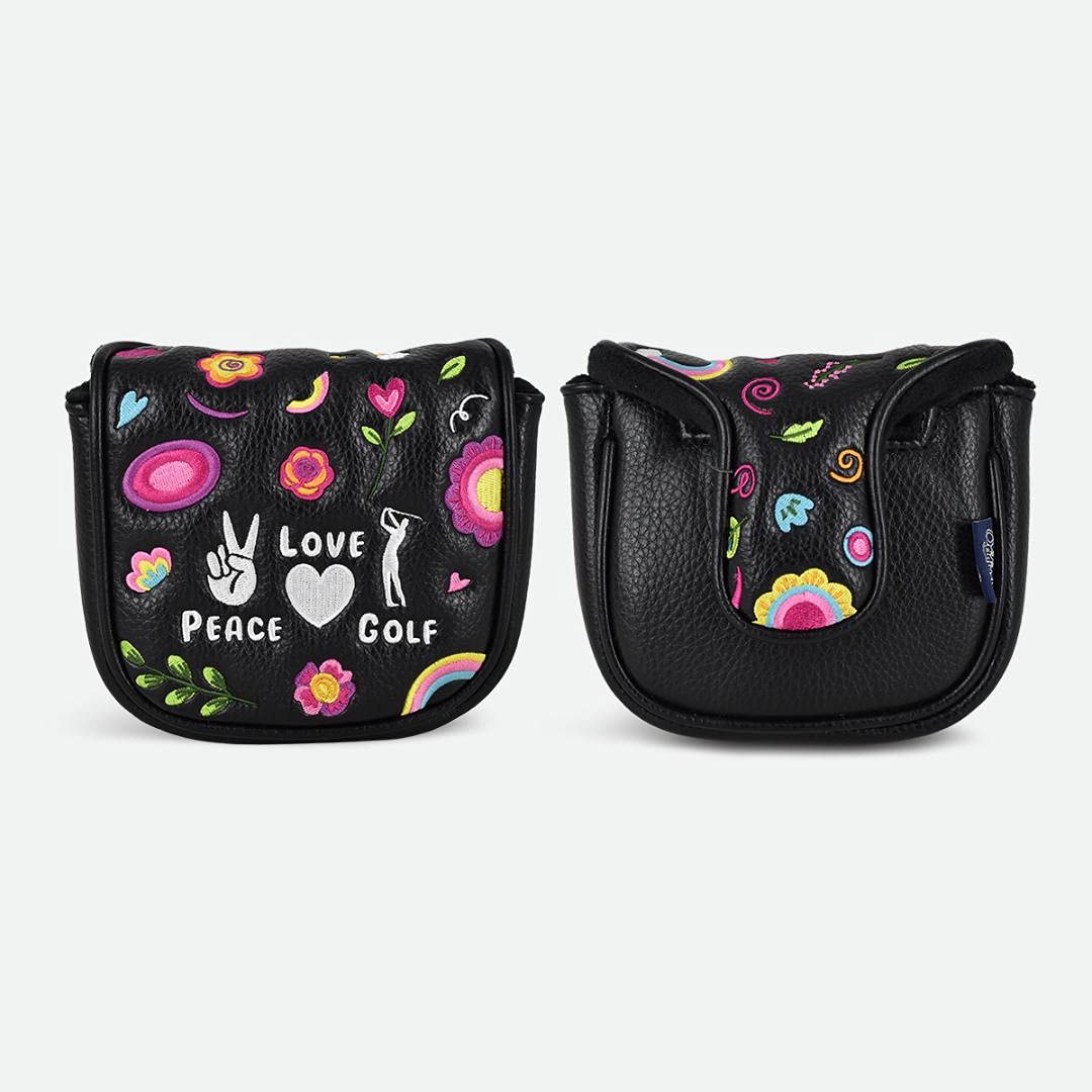 PREMIER LICENSING PRG ORIGINALS PEACE LOVE GOLF SPIDER MALLET PUTTER HEADCOVER.