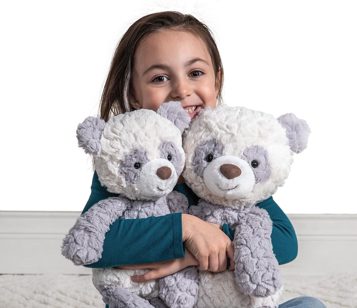 Mary Meyer Teddy Bear - Putty Collection Super Soft Stuffed Animal Plush Classic Toy Plushie, 17" Medium, Grey Shadow Panda Bear