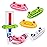 LOVEINUSA Cute Toothpaste Dispenser for Kids, 4PCS Cartoon Animal Tooth Paste Tube Squeezer Roller for Kid Toothpaste Facial Cleanser Creams