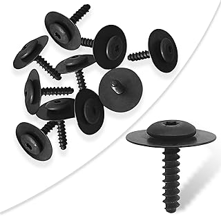 10pcs Fender Liner Wheelhouse Liner Splash Shield Bolt Screw, Compatible with GM Chevrolet Camaro Colorado Cruze Equinox Impala Malibu Traverse Cadillac ATS CT6 CTS XT5 XTS, 11548270