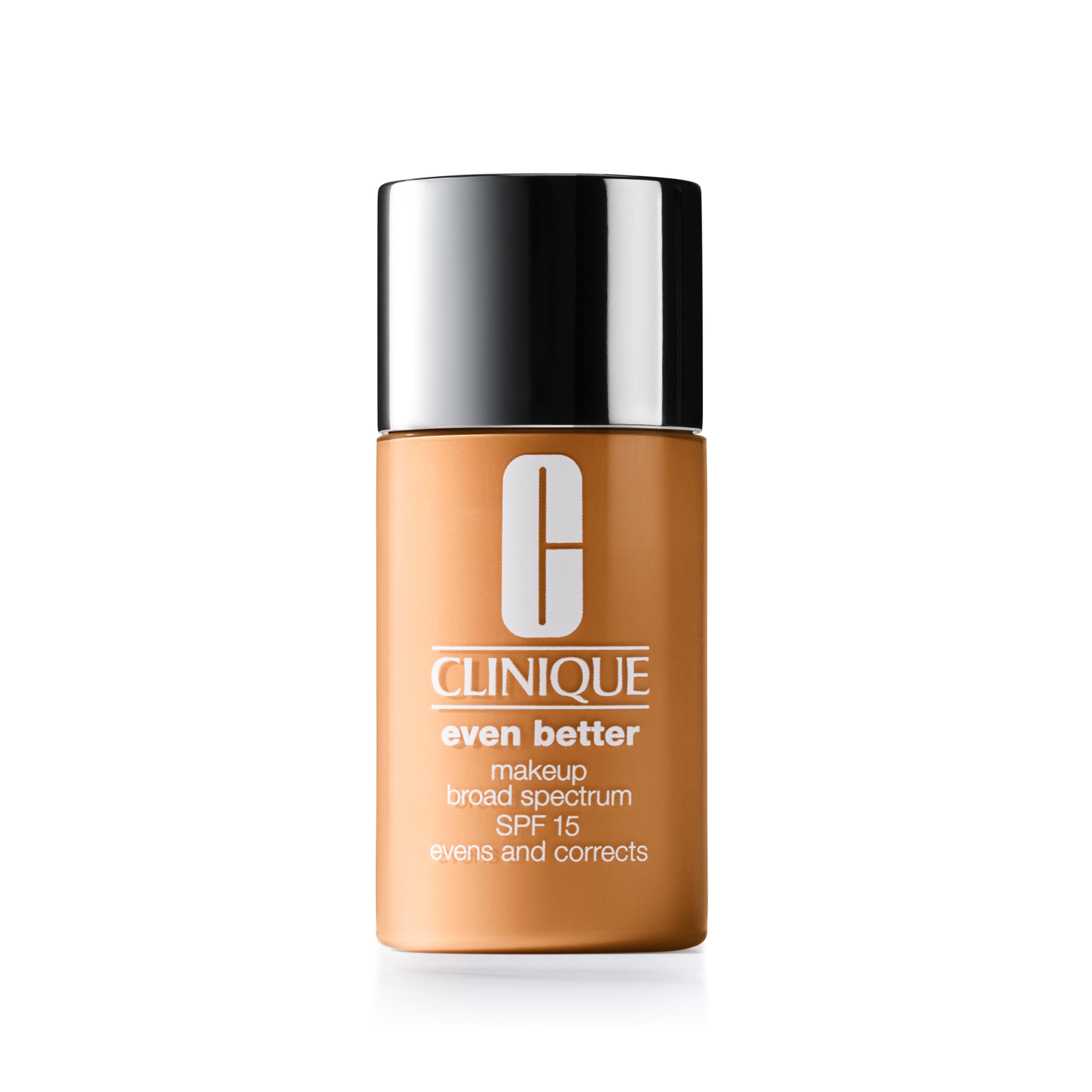 Clinique Even Better Makeup Liquid Foundation SPF 15 With Vitamin C For Dry + Oily Combination Skin Types | Medium Coverage + Natural Finish | Evens Skin Tone + Reduces Dark Spots