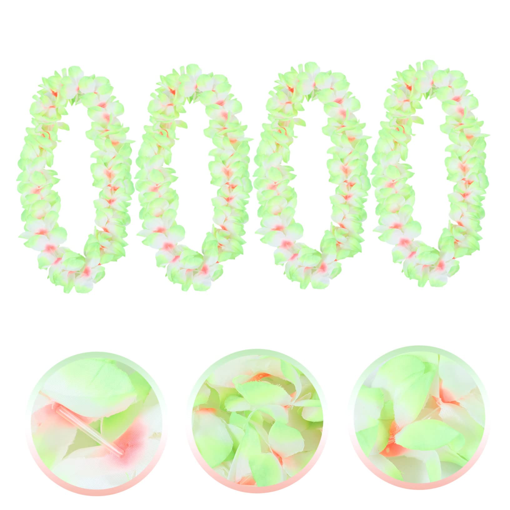 Cabilock 4 Set Di Ghirlande Di Fiori Per Spettacoli Ghirlande Di Fiori Hawaiane Collana Per Matrimonio Spiaggia 4 Pezzi*4