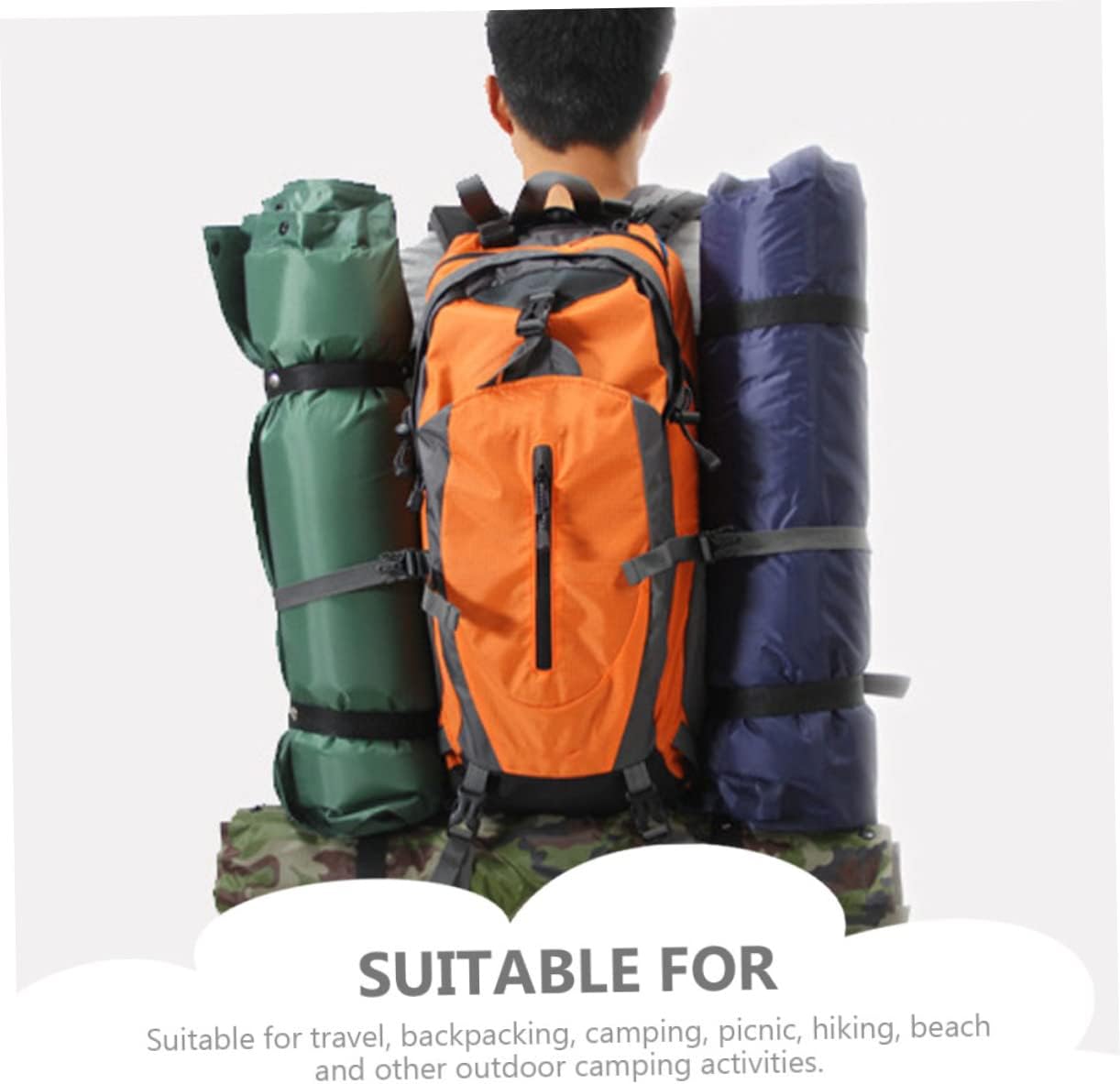 Convenient Camping Pad Portable Sleeping Mat Pillow for Outdoor Camping