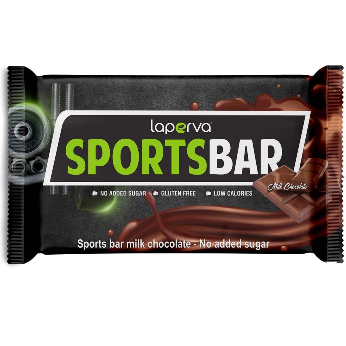 Sports Bar, Contains 23% Whey Protein Concentrate- Rich in Fiber, No Added Sugar- Gluten Free- Low Calories, 85g each Piece (BOX OF 12 PCS - Milk Chocolate)