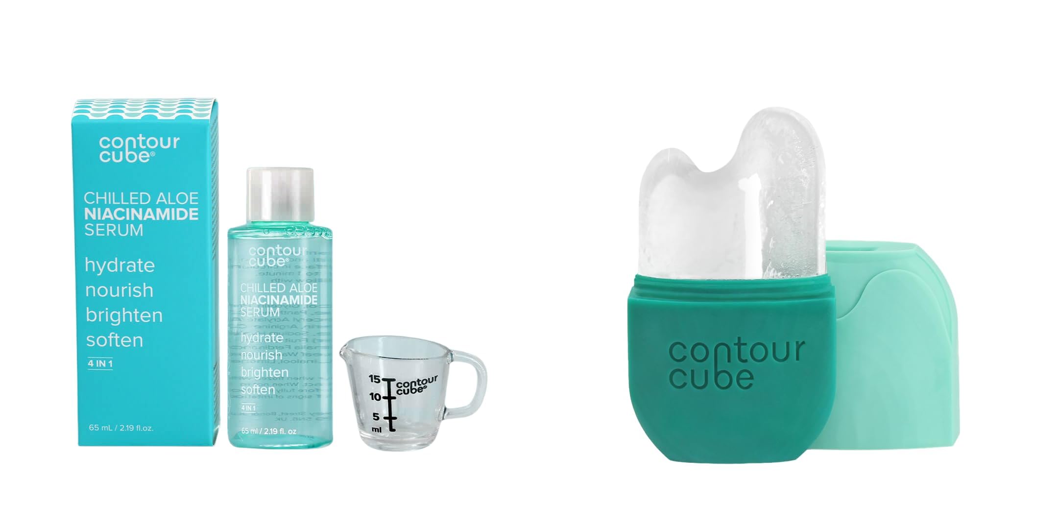 Contour Green Gua Cube with Chilled Aloe Niacinamide Serum