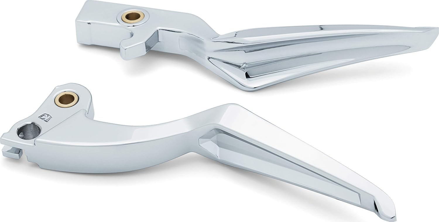 Kuryakyn 5777 Motorcycle Handlebar Accessory: Phantom Clutch and Brake Trigger Levers for 2018-19 Indian Motorcycles, Gloss Black, 1 Pair