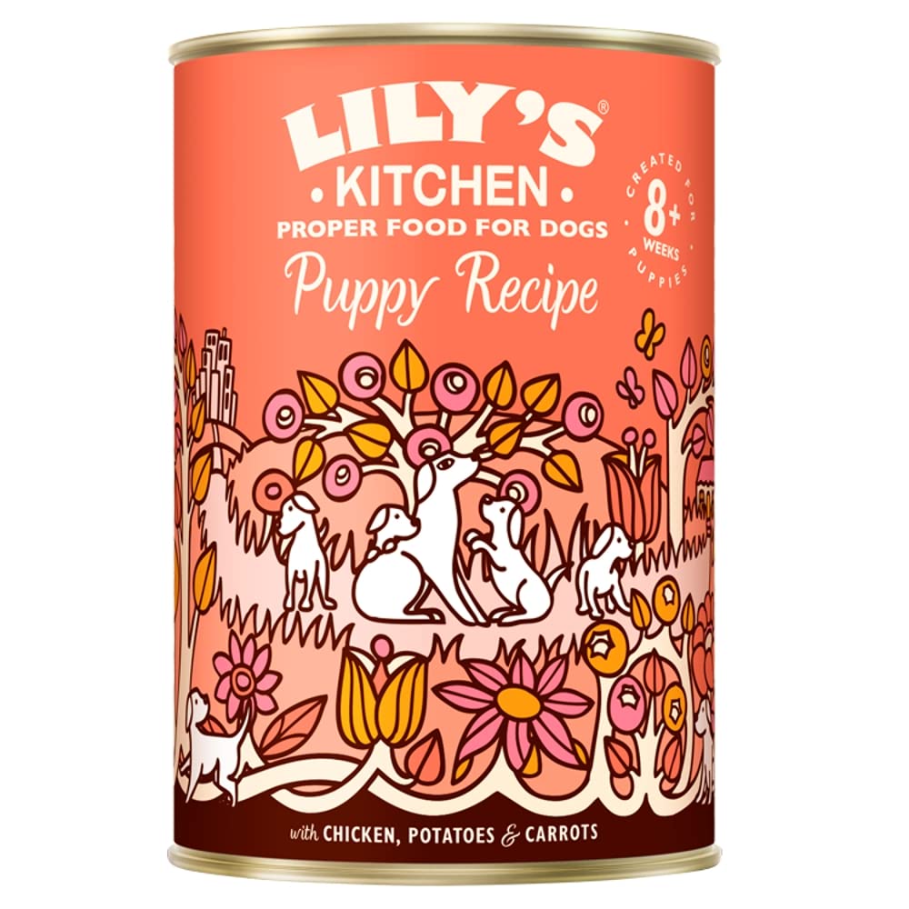 B&Q -  Wet Dog Tin Puppy Recipe Chicken 400G (Pack Of 6)