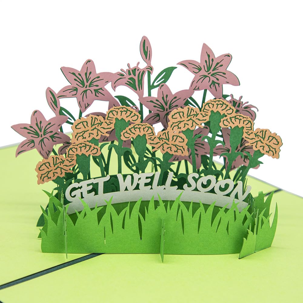 Get Well Soon Cartes Pop-up 3D Avec Carte Vierge Et Enveloppe