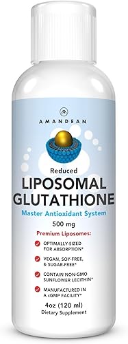 Suplemento Liposomal Glutatión | Líquido Reducido Setria® L Glutatión 500mg | Apoyo inmunológico, Función cerebral, Anti-Envejecimiento,