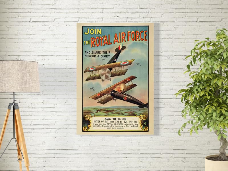 bpaJoin the Royal Air Force Wall Art for Decoration easy to hang, 40x60cm, 1Pcs