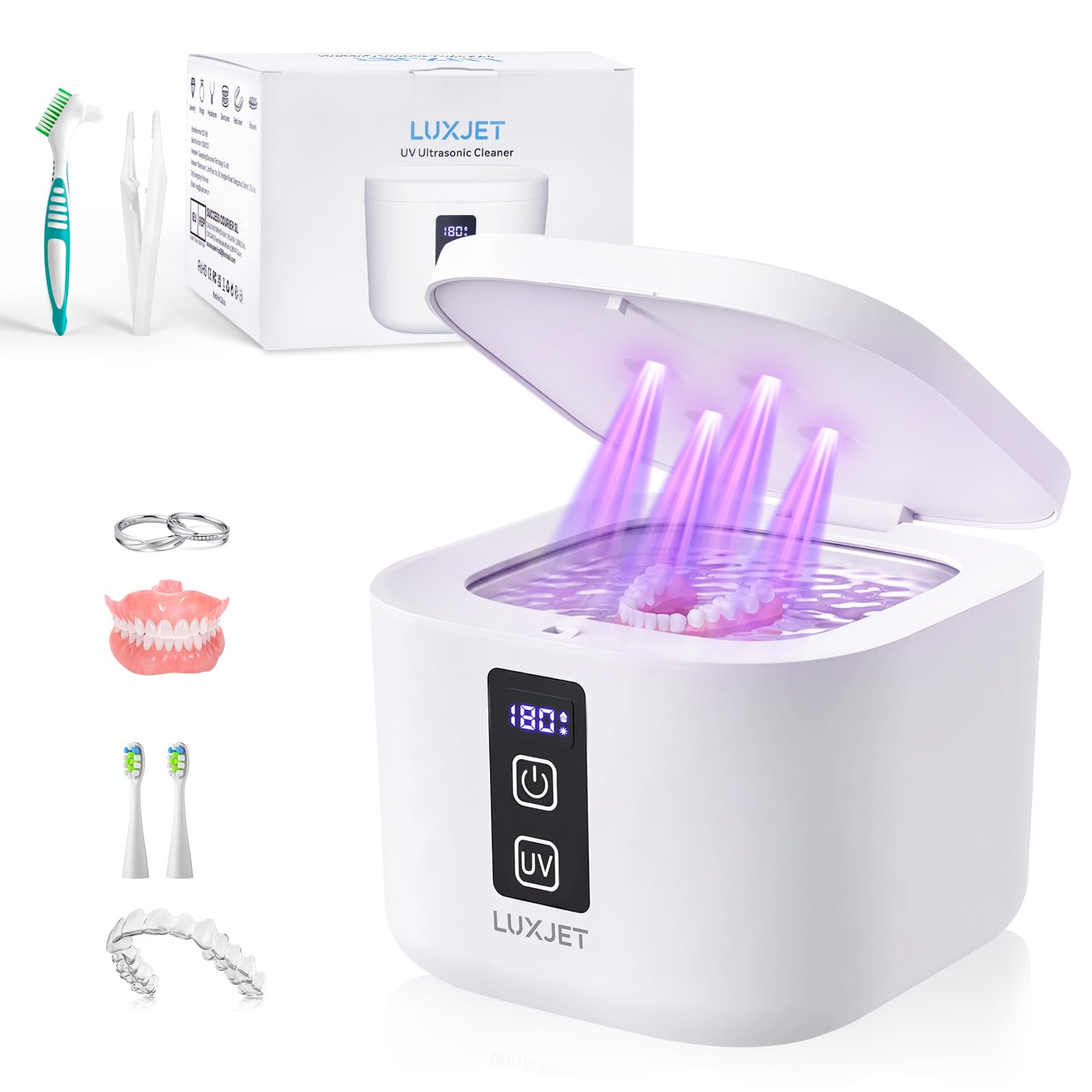 Ultraschallreinigungsgerät 48kHz UV Ultraschallreiniger 300ML Dental Pod