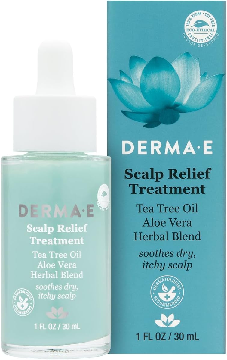 Amazon.com: DERMA E Scalp Relief Treatment Soothe Itchy Scalp and ...