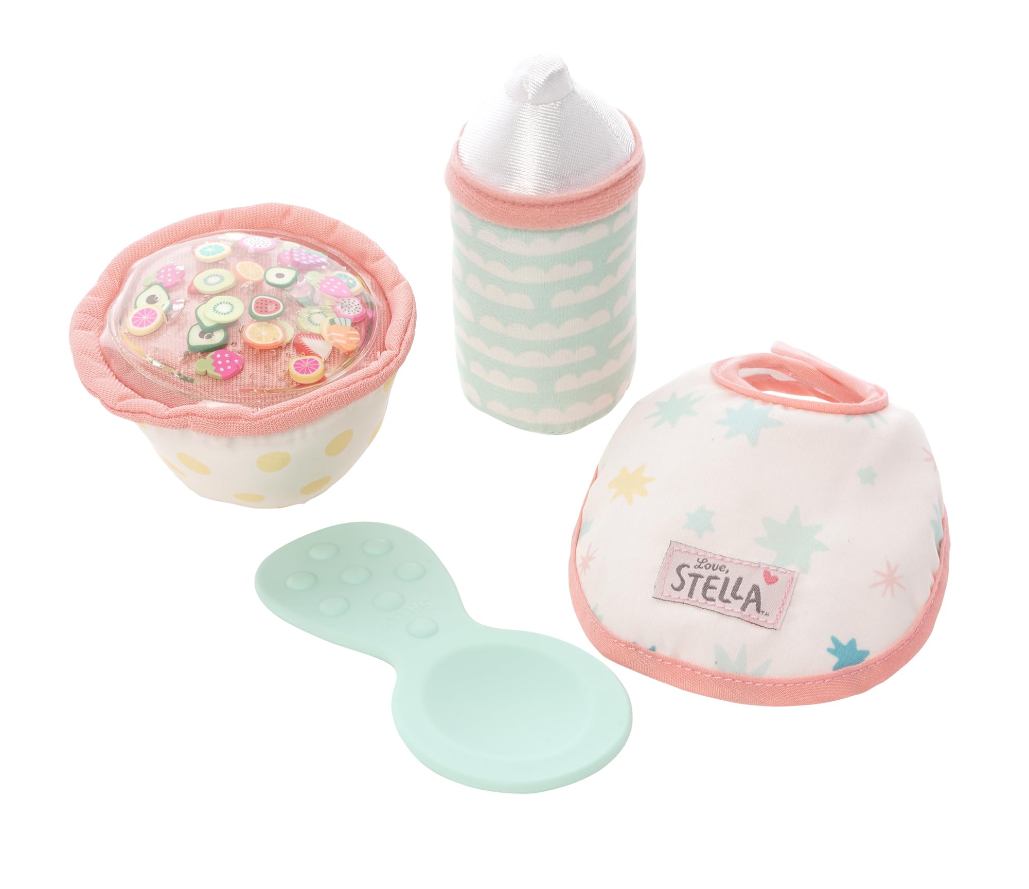 Love, Stella Baby Doll Pretend Feeding Set by Manhattan Toy