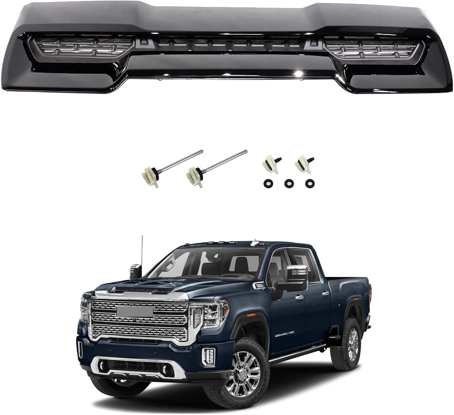 Front Hood Vent Compatible with 2020-2023 G-MC Sierra 2500HD