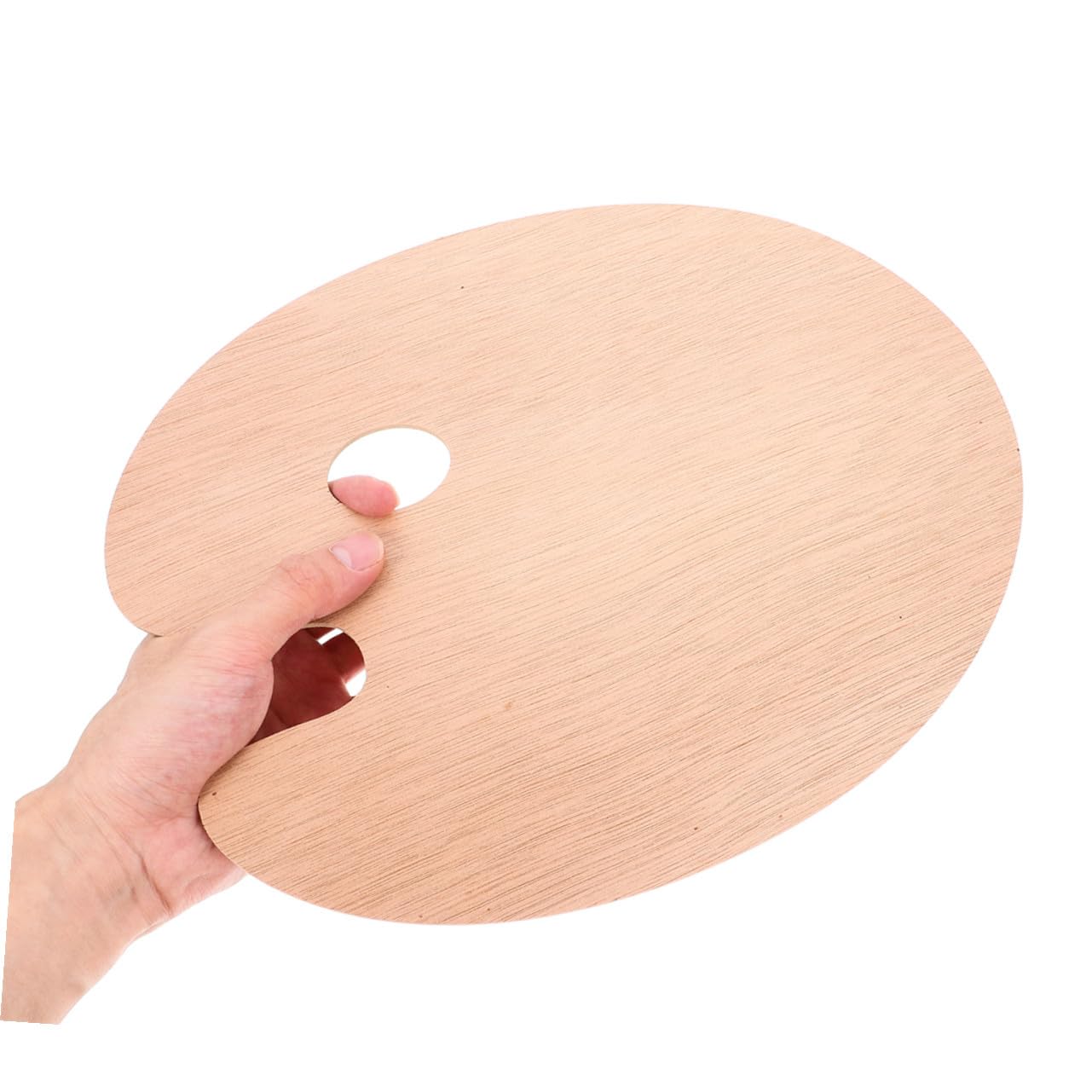 Tavolozza Ovale in Legno per Dipingere 6 Pezzi con Foro per Pollice, Facile da Pulire e Riduce L'affaticamento della Mano, per Acquerelli e Pittura a Olio