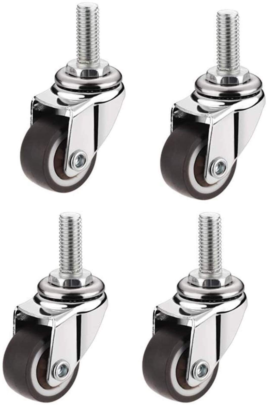 Roulettes de meubles universelles M8 | Roues pivotantes pour chaise, table et canapé