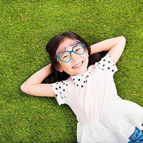 GALPADA Heart-Shaped Kids Sunglasses PC AC Material UV Protection Cute Cartoon Style for Boys and Girls Age 2-10 for Parties and Outdoor Activities4