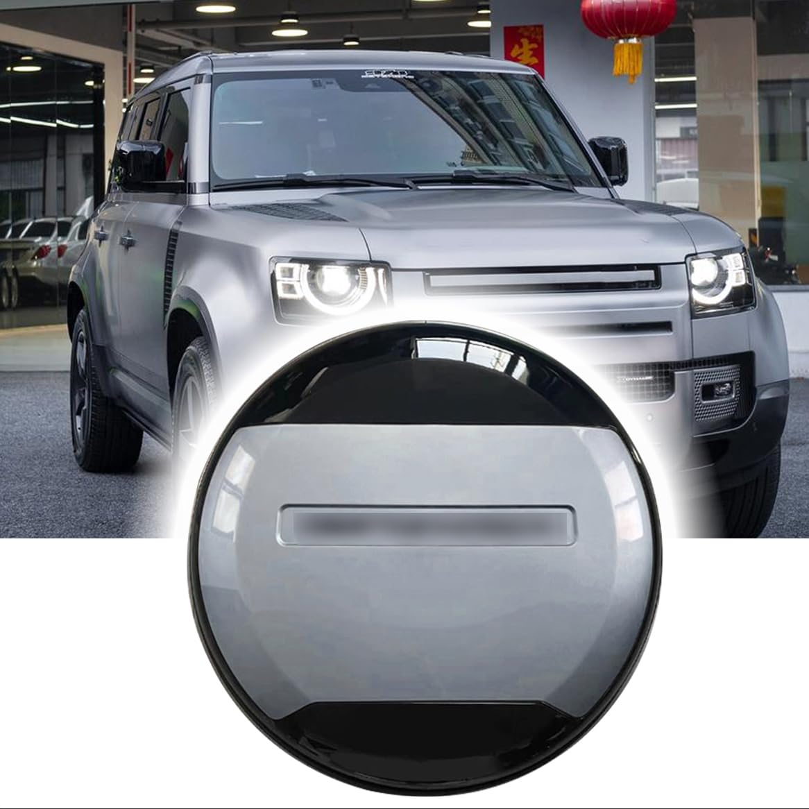 Defender 背面タイヤカバー　グレー Amazon | Eiger Grey Series スペアタイヤカバー LR Defender 110 90