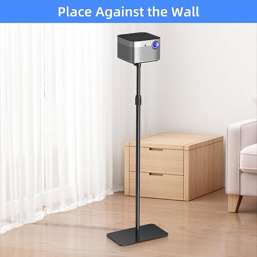 suptek Support de projecteur au Sol, Hauteur Réglable de 1 015 à 1 385 mm, Support de Plafond Universel pour Projecteur, Rotation à 360 degrés, Supporte jusqu'à 2 kg PR001F - 3