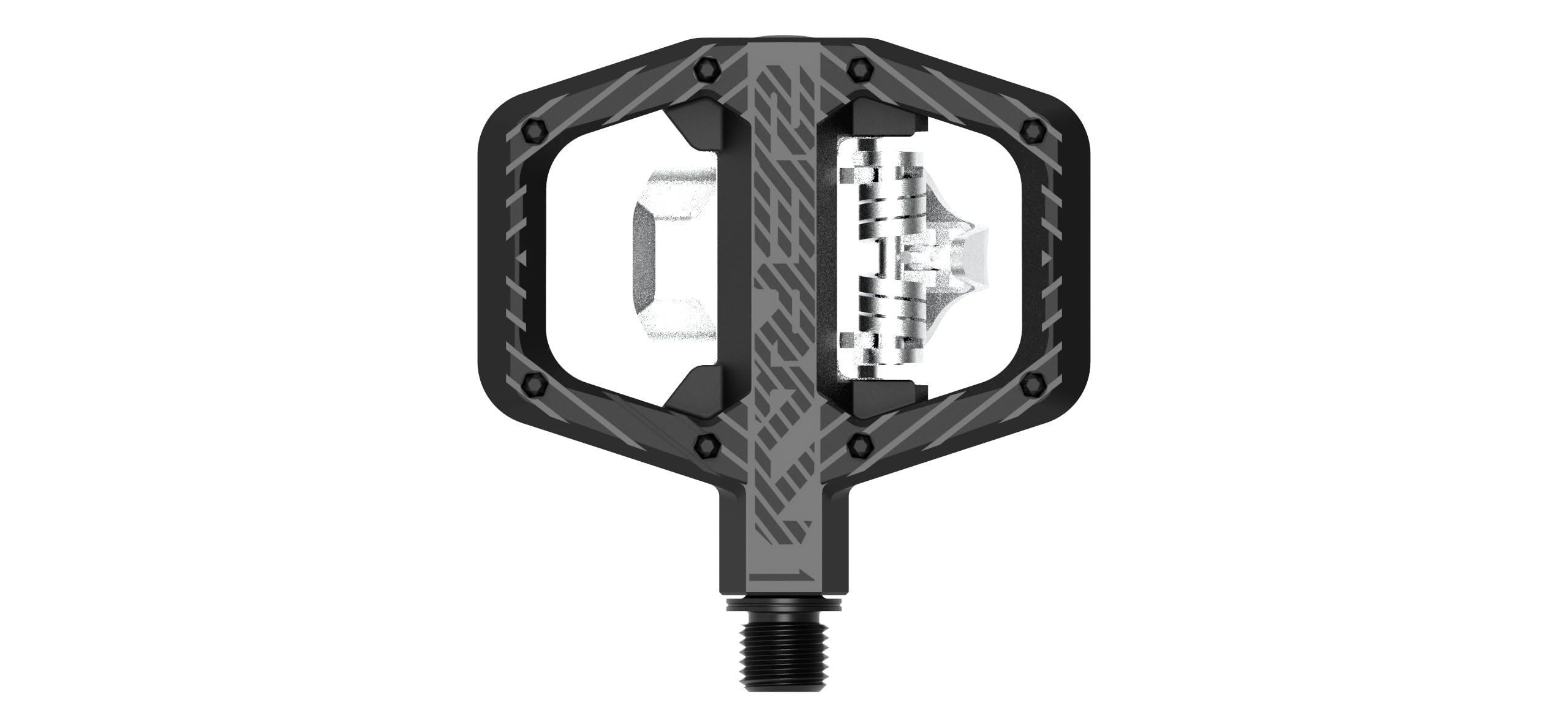 ZERAY ZP-D106 | Pedali automatici e piattaforma per ghiaia e MTB in fibra di carbonio + SCM435 con tasselli