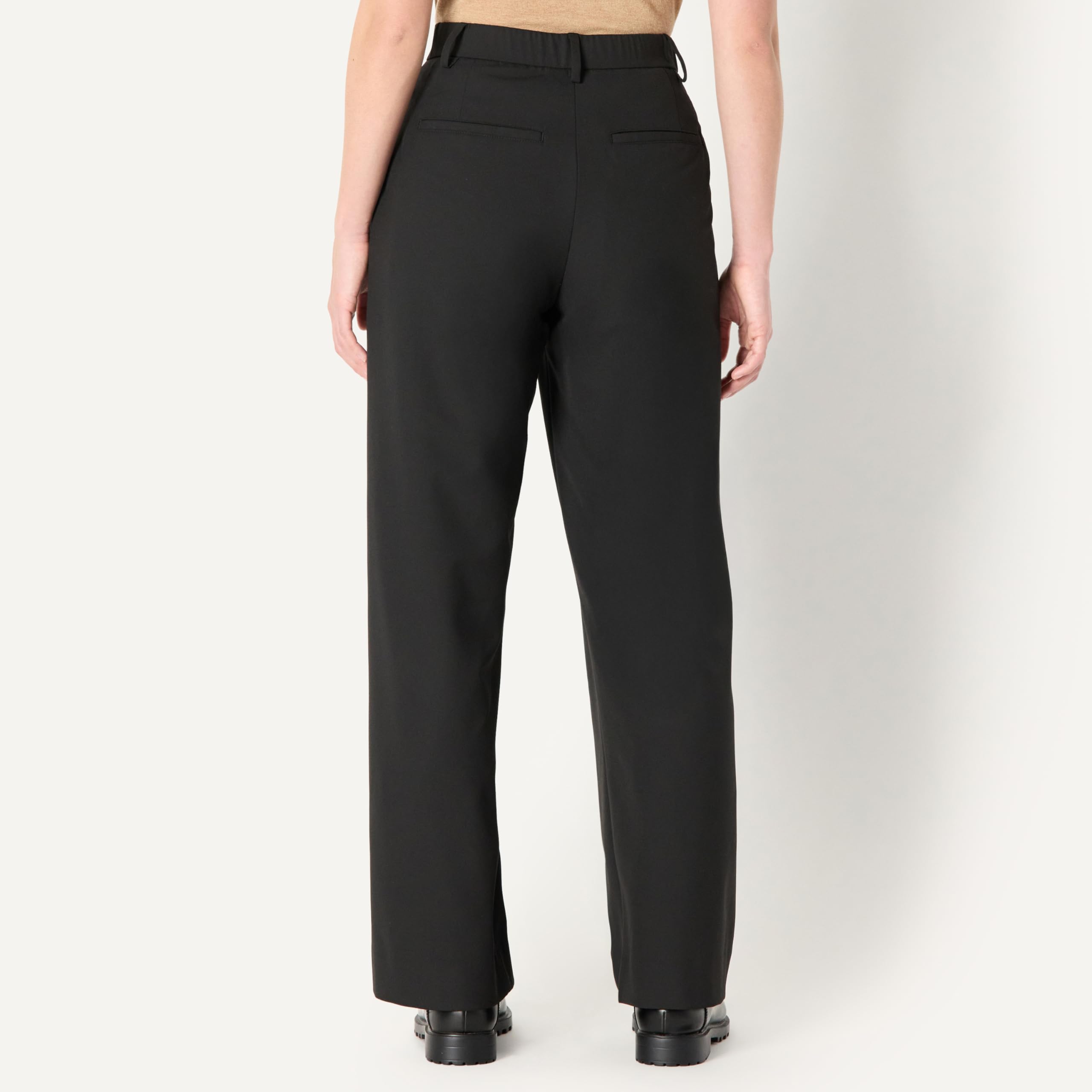 Amazon Essentials Mujer Pantalón de Vestir de Longitud Completa de Ajuste Relajado