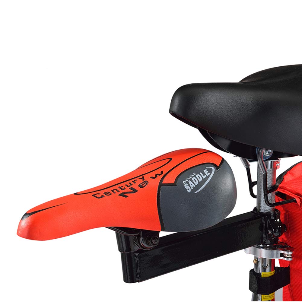 Fahrradsattel, Fahrradsattel, Sitzpolster, stoßfestes Design für MTB, Mountainbike, Klapprad, Rennrad, Spinning, Heimtrainer (rot) Sport & Freizeit