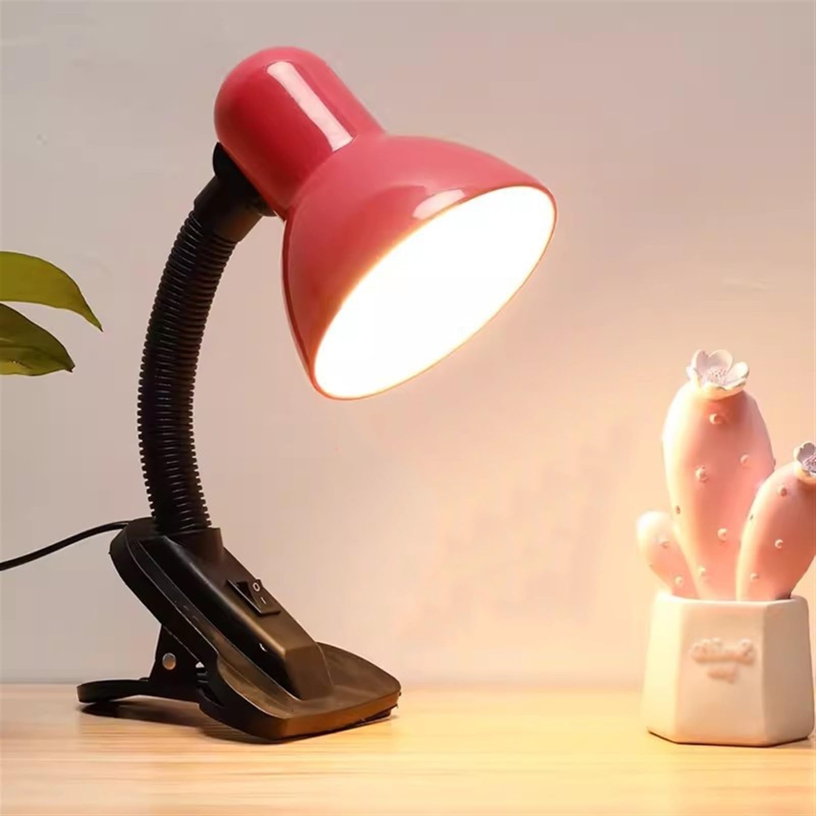 Lámpara Escritorio LED Lámpara de escritorio LED con abrazadera, luz de escritorio regulable con 3 modos de iluminación, luz de libro de lectura portátil con protección for los ojos, interruptor de bo