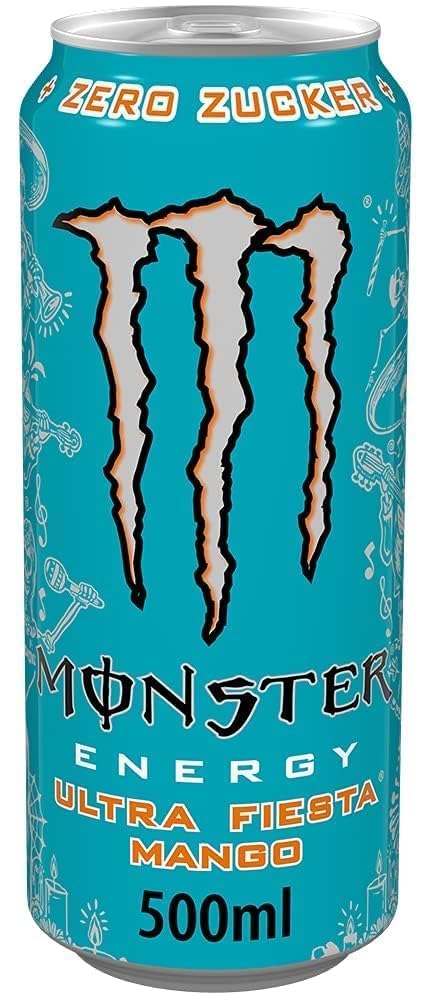 Monster Energy Ultra Fiesta Mango Energy Drink | Zero Sugar Mango Flavour | 500ml Can-image-41