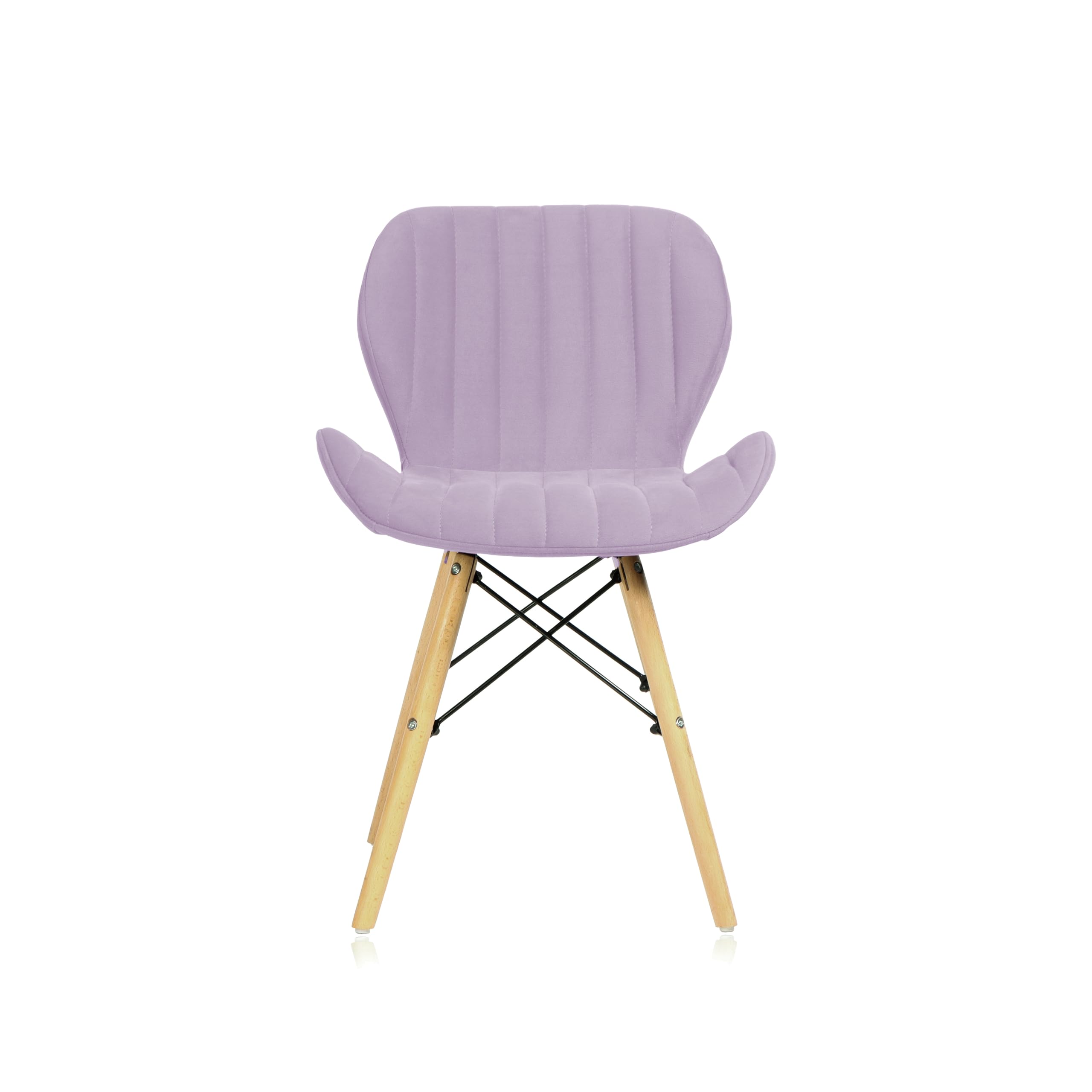 Finch Fox Eames Replica Modern Velvet Living Room Dining Chair for Cafe Chair, Side Chair, Restaurent, Kids Study, Living Room Chair in Lavender Color-image-20