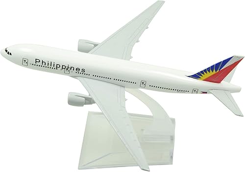 Miniatura 5 de TANG DYNASTY (TM 1400 6.3 in B777 Philippine Airlines Metal Avión Modelo Avión Modelo de Avión de Juguete