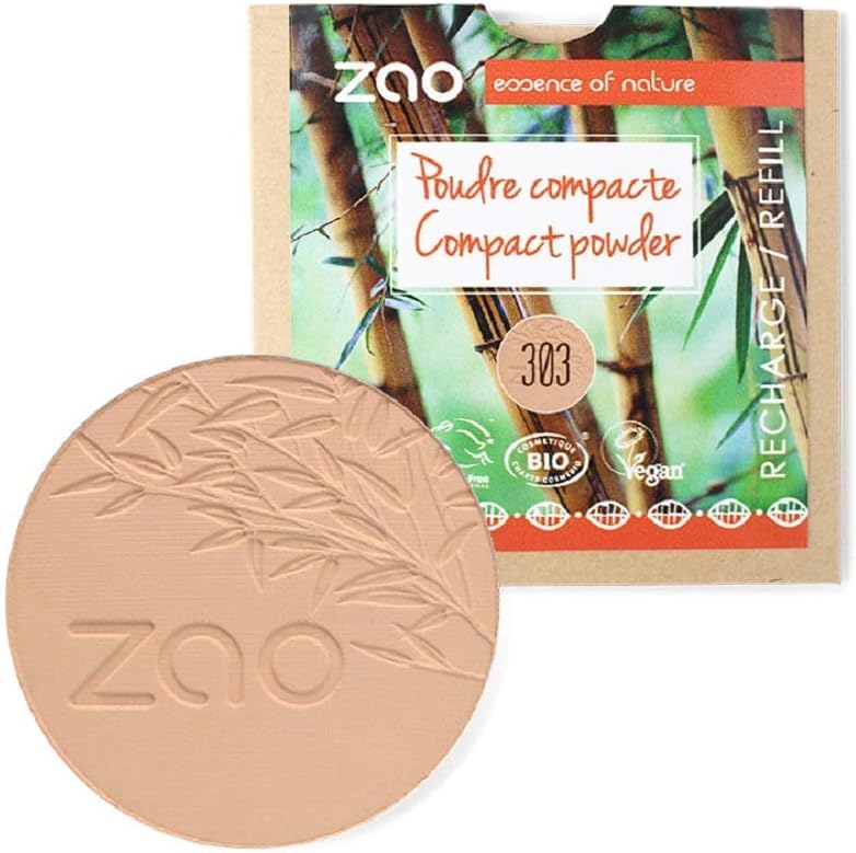 Zao - Refill - Compact Powder - No. 303 / Apricot Beige - 9 g