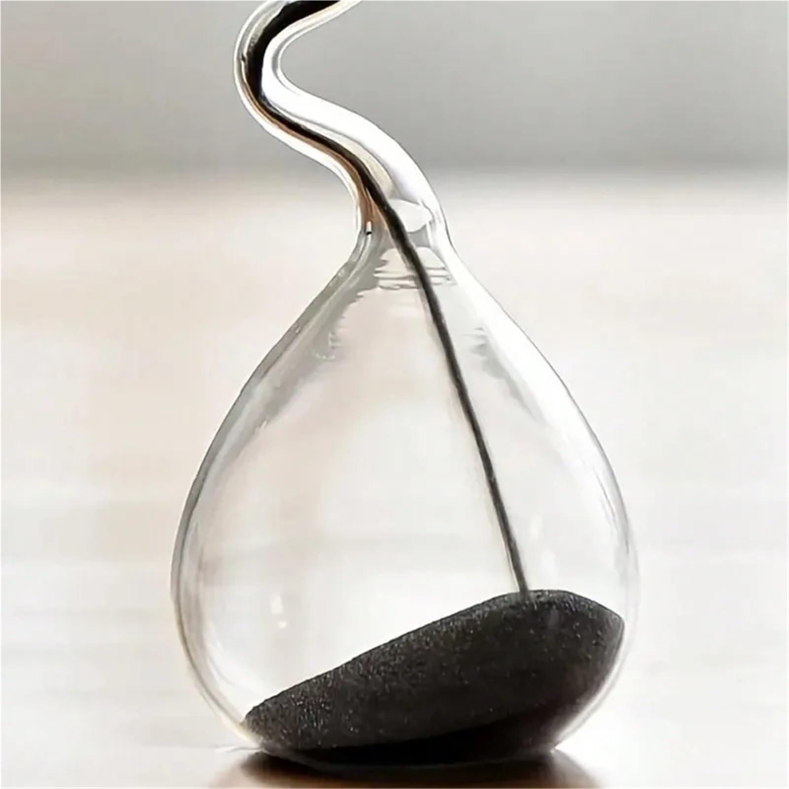 Reloj de Arena con Hermoso Cuello Delgado e Irregular, Decorativo para la Cocina y el hogar.