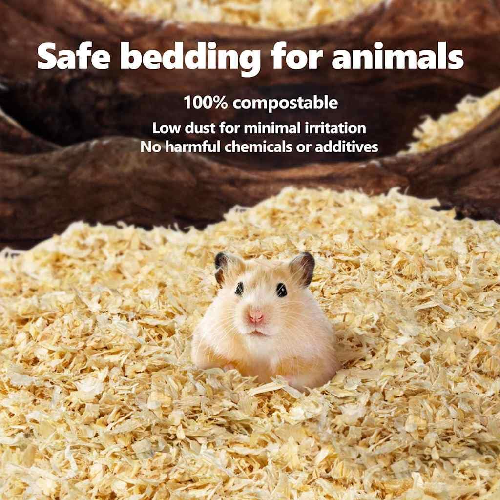 vidaXL Trucioli di Legno per Lettiere per Animali Legno Tenero 24 kg, trucioli di Legno per porcellini d'India, lettiera per criceti, lettiera per Piccoli Animali
