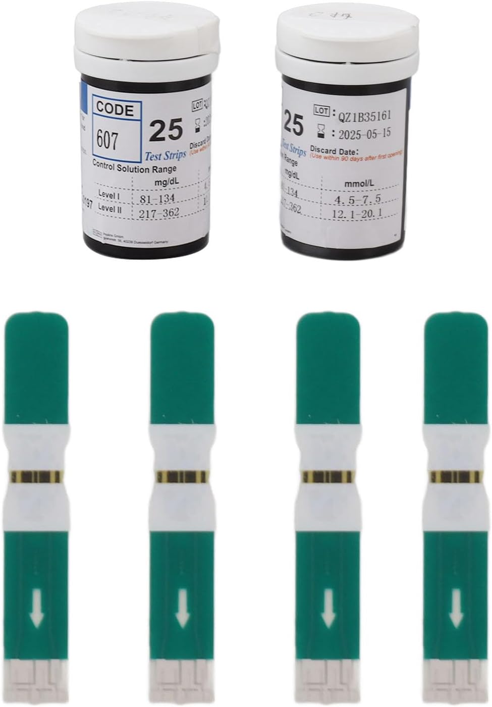 50PCS Blood Glucose Test Strips PET Accurate Diabetes