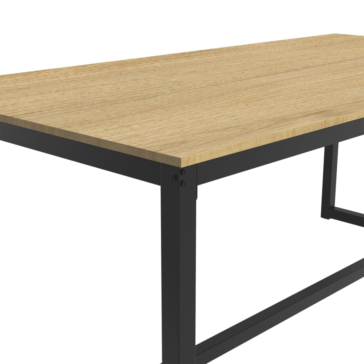 IDMarket - Mesa de comedor rectangular Detroit 6 personas diseño industrial 120 cm
