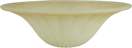 Vista 27 de Aspen Creative Frosted 23100-01A Pantalla de vidrio de repuesto estilo transicional estilo antorcha, 5 pulgadas de alto x 12-7/8 pulgadas