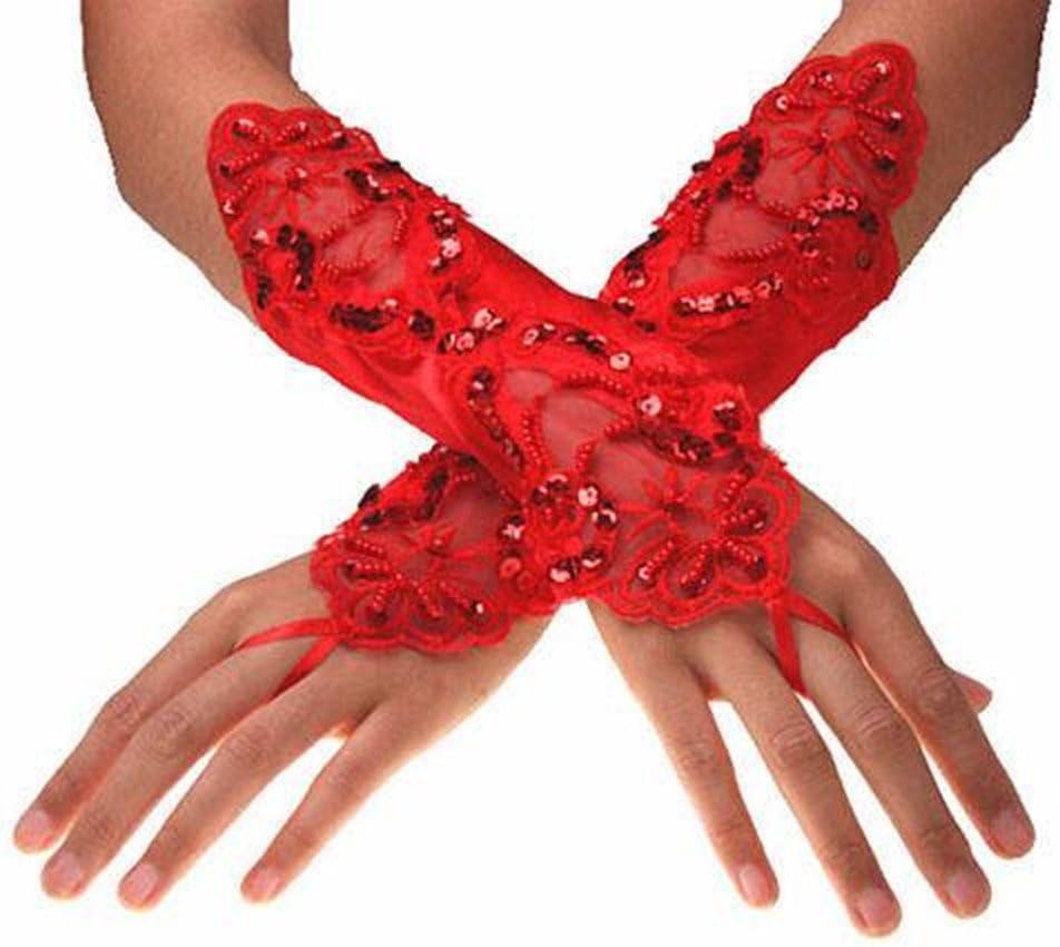 Miami Dress Fashion Satin Lace Long Gloves Opera Wedding Bridal Evening Party Prom Cosplay Costume Gloves