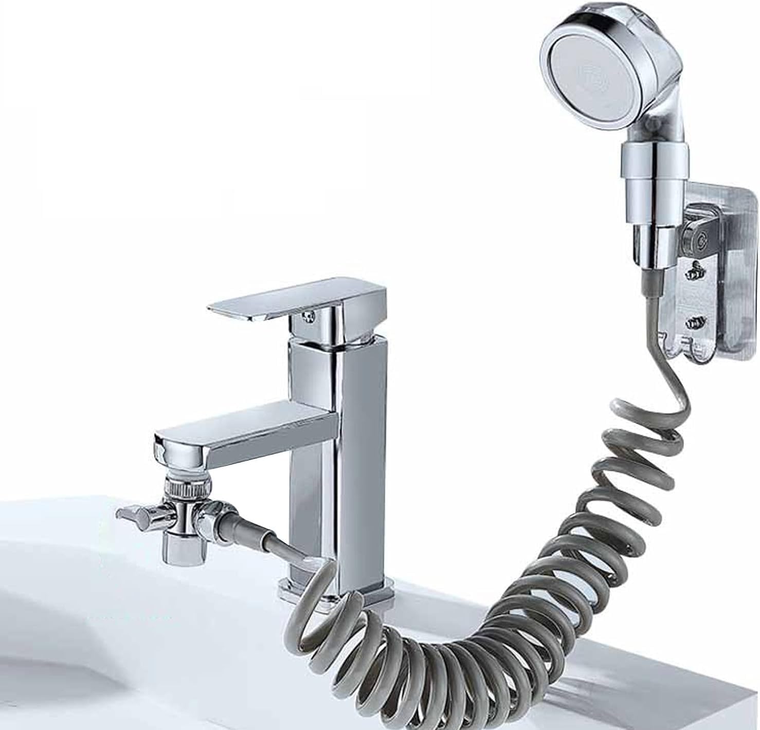 Multifunctional Faucet with 360� Rotating Sink Faucet Sprayer Attachment Set Kitchen Bathroom Pet Bathing Shower Head Hair Washing Dog Shower and More for Daily Washing Attachment