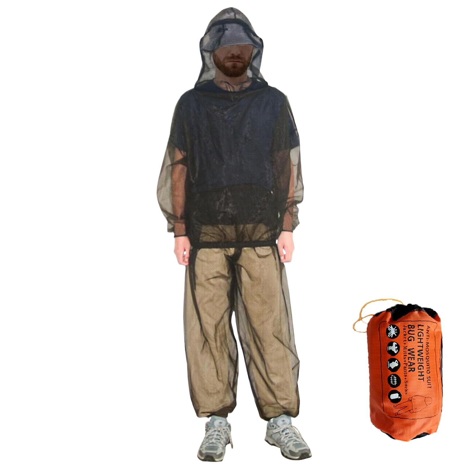 Generico Abbigliamento Anti-osquito, Tuta Anti-zanzare, Tuta Anti-mosche, Protezione Dagli Insetti, Poliestere, Riutilizzabile E Lavabile A Mano, Tessuto Leggero E Traspirante Per Esterni
