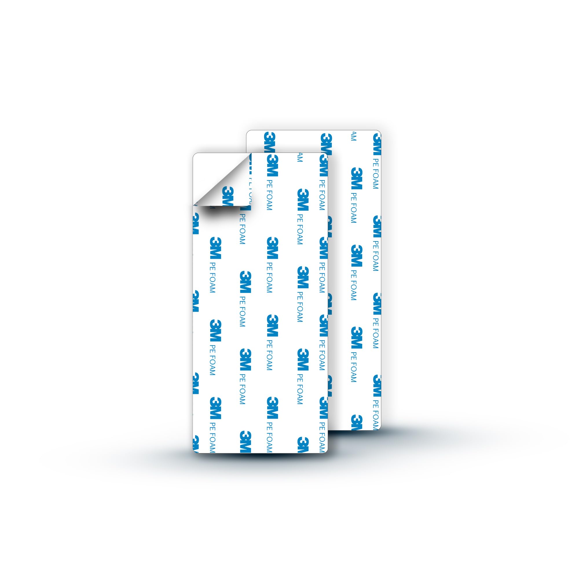 2X Ersatzklebepads für Lobux Handtuchhalter - Original 3M PE Foam (blau) - 12cm x 5,5cm