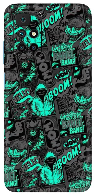 WRAP CRAFT Mobile Skin Sticker Compatible with Redmi 10 Prime Skin Not Back Cover, Camera & Back Protector Mobile Skin Wrap; Redmi 10 Prime-KE-337