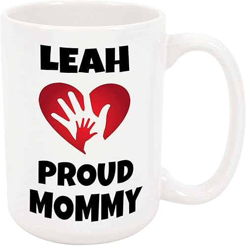 Leah Proud Mommy - Taza de café