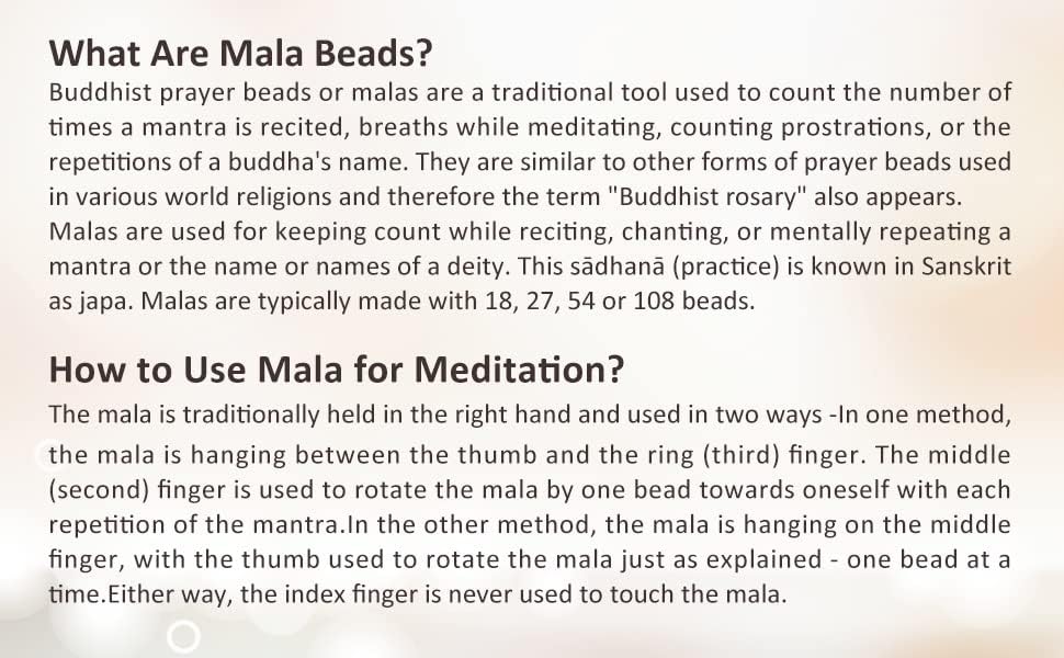 Jovivi 108 Mala Beads Bracelet 6mm 8mm Natural Indian Agate/Green Moss Agate Gemstone Healing Crystal Stone Beaded Bracelet Hand Knotted Prayer Mala Beads Necklace for Yoga Meditation Balance - Image 6