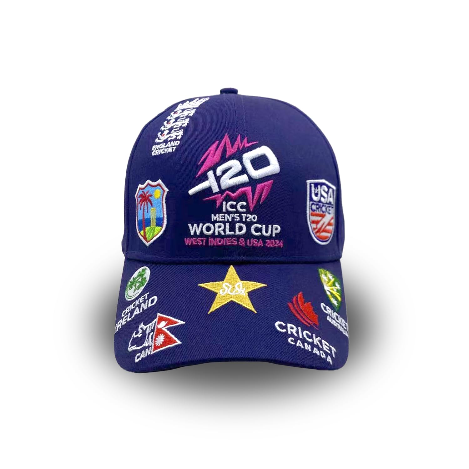 All Nations West Indies Cap ICC T20 World Cup All Nations Navy Cap
