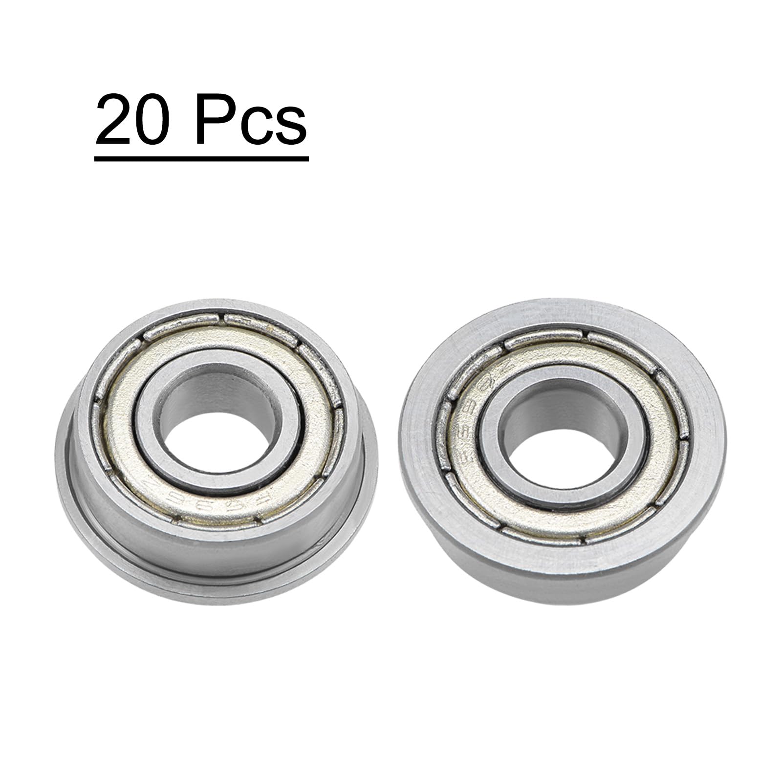 Lot De 10 Roulements à Billes F696ZZ 6x15x5 Mm Gorge Profonde Argenté - Marque Uxcell, Neuf