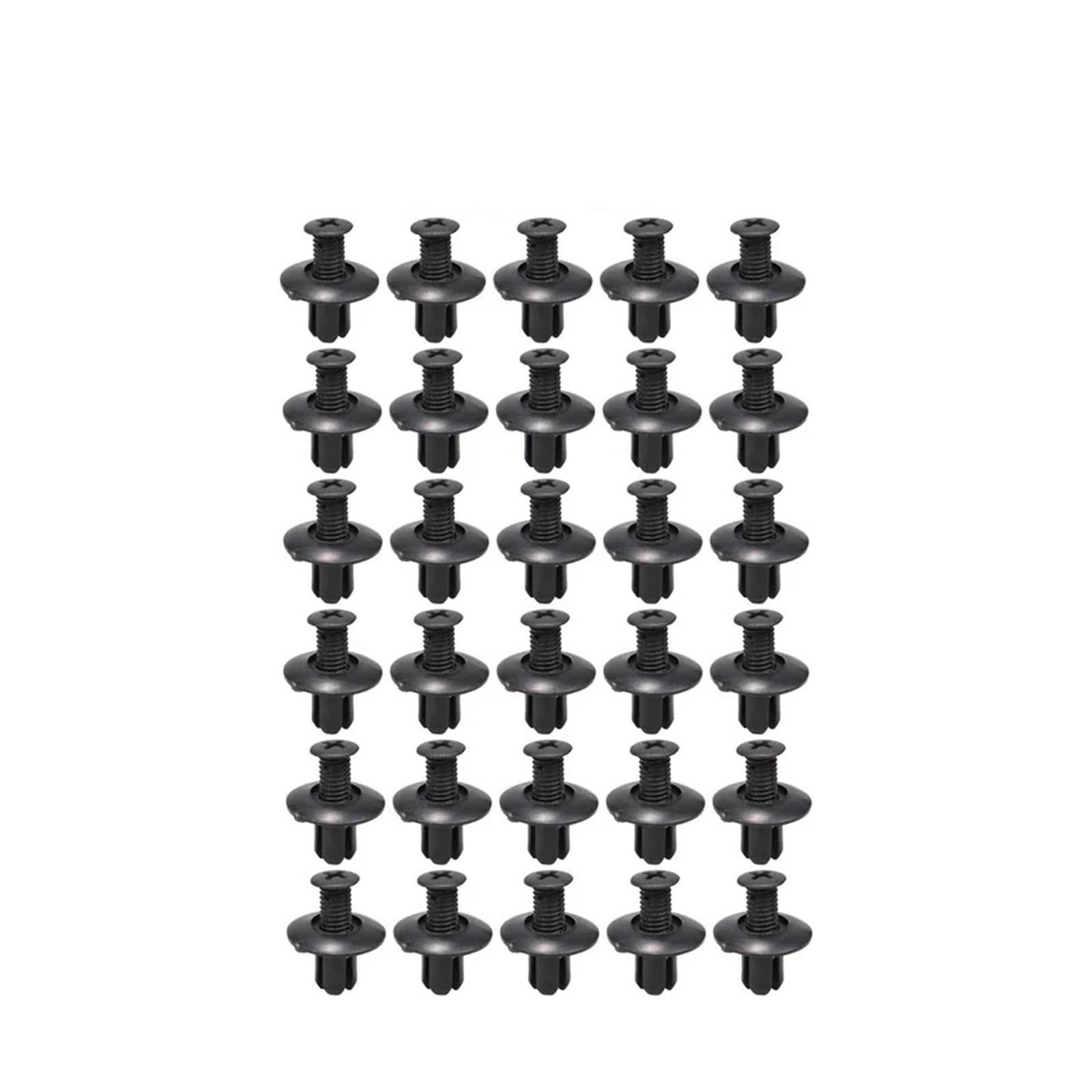 KXFVYNE 100pcs Auto Plastic Rivets Fasteners Screw Repair Car Bumper Fenders Clips 8mm(30pcs)