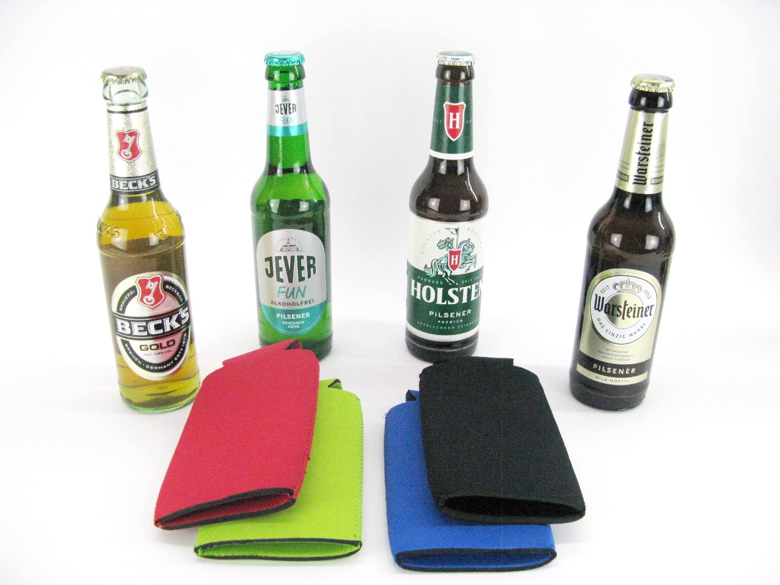 asiahouse24 5 X mix di refrigeratori per bevande refrigeratore di birra per bottiglie lunghe da 033 l in neoprene spesso 5 6 mm per un migliore raffreddamento refrigeratore di qualità modello 2021