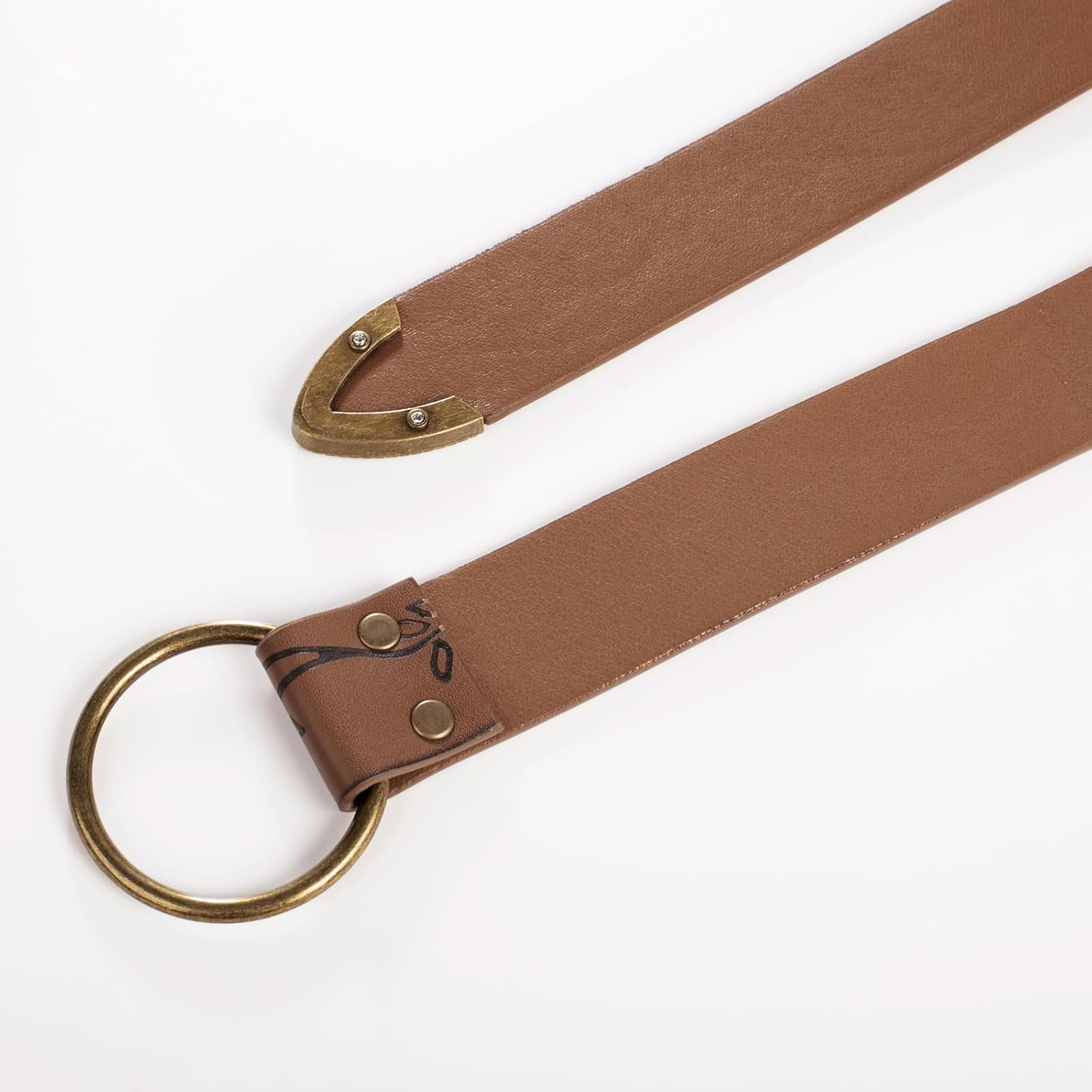 SCARLET DARKNESS Medieval Leather Belt Renaissance Accessory Pirate Viking Belt for Men Women - Image 6